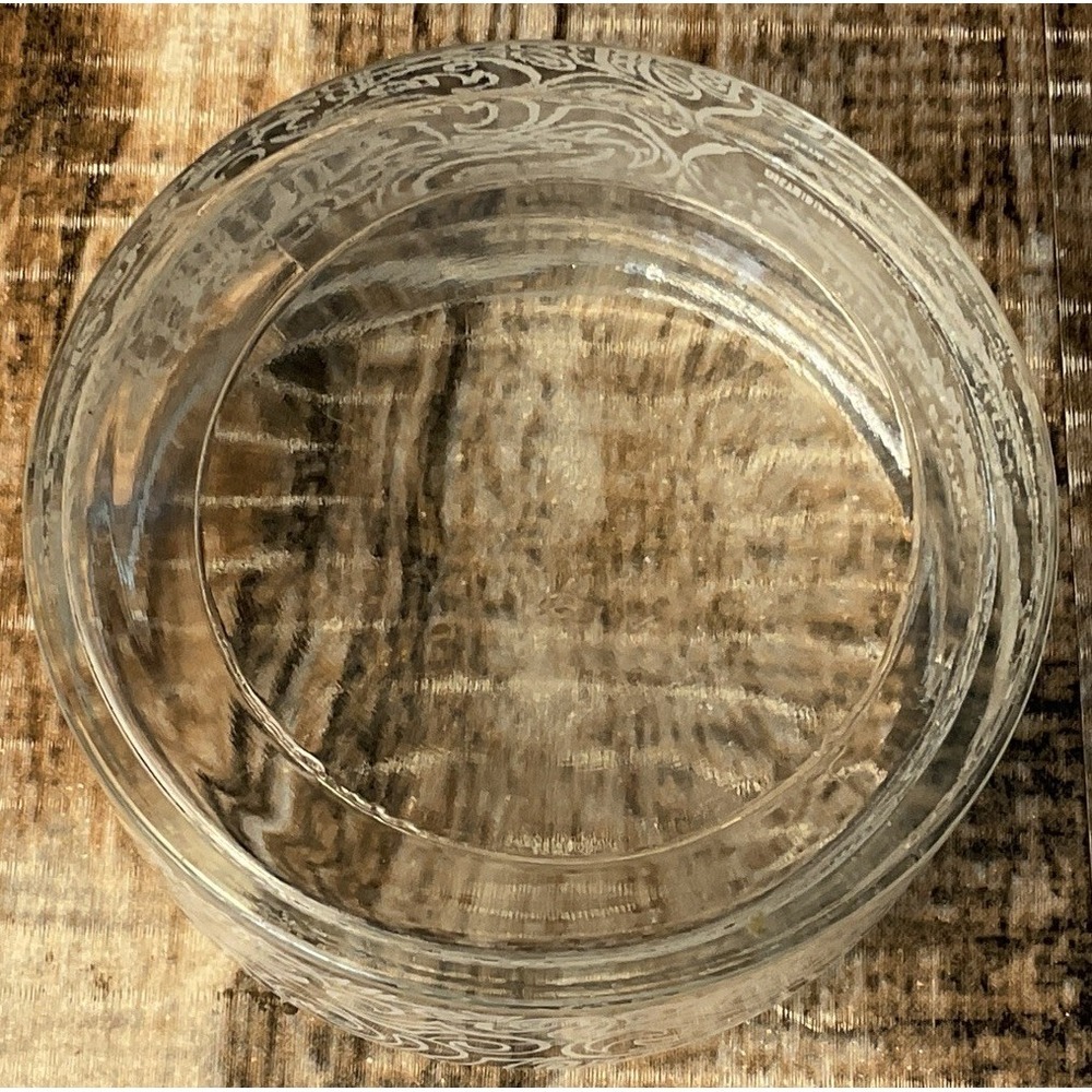 Vintage Lucien Lelong Face Powder Glass Jar Decorative Swirl Design 5oz - Picture 9 of 11